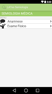Android application LATes Semiologia screenshot