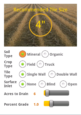 Field Tile Calculator