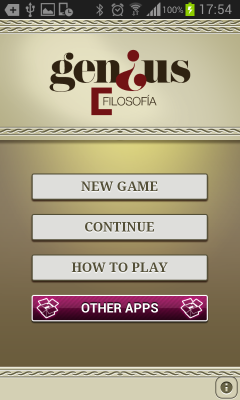 Android application Genius Philosophy Quiz screenshort