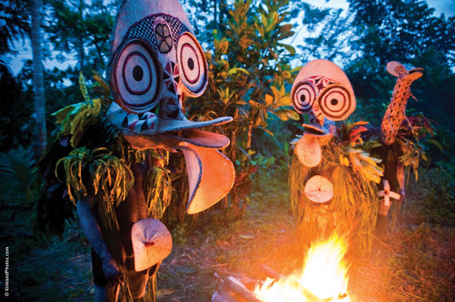 Papua-New-Guinea-traditional-dance - Spend an evening with traditional dancers in East New Britain Province, Papua New Guinea, when you sail with Silver Discoverer.