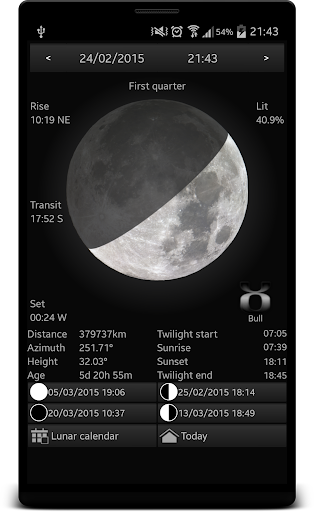 Lunafaqt sun and moon info