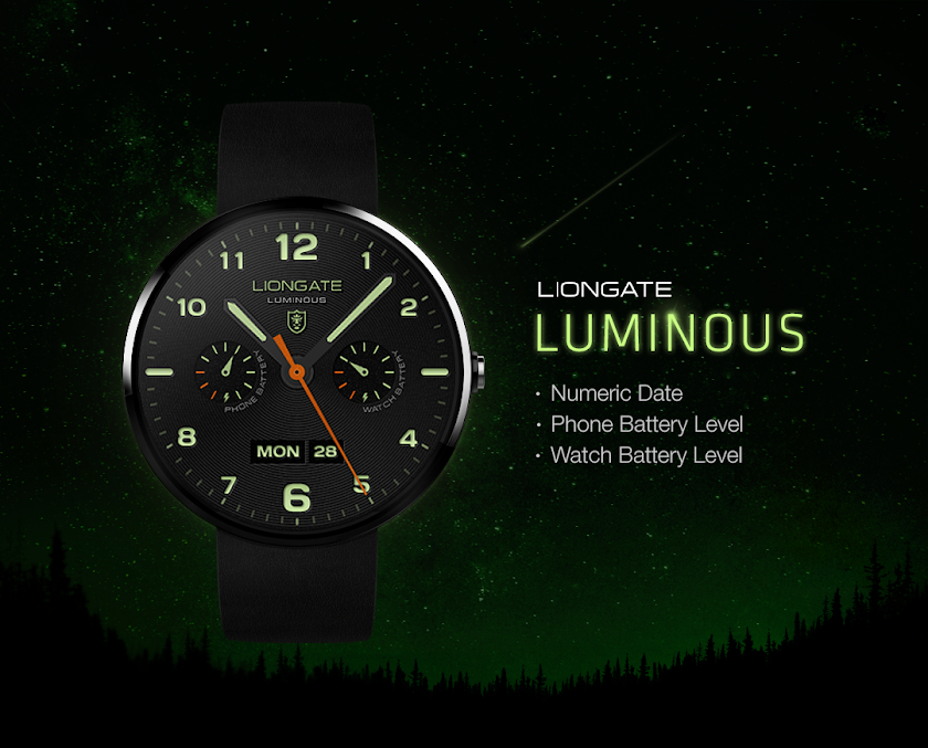 Luminous watchface by Liongate Screen 2