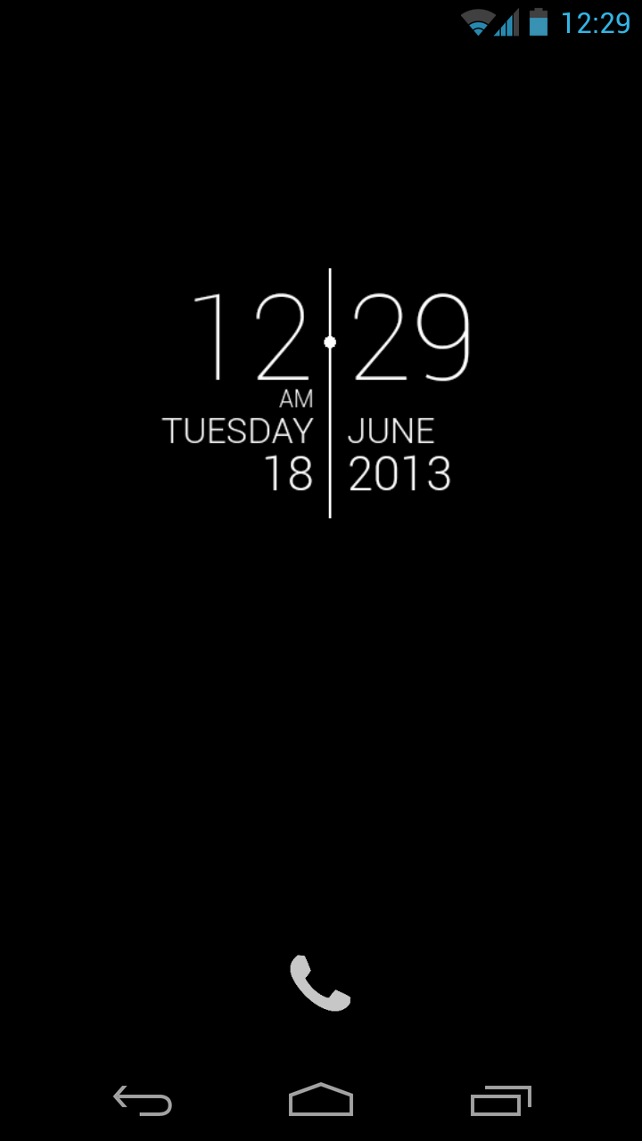 SDS2 Clock Widget Screen 2