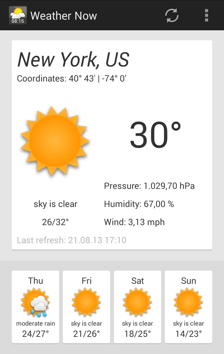Weather Now PRO-Weather&amp;Clock Screen 2