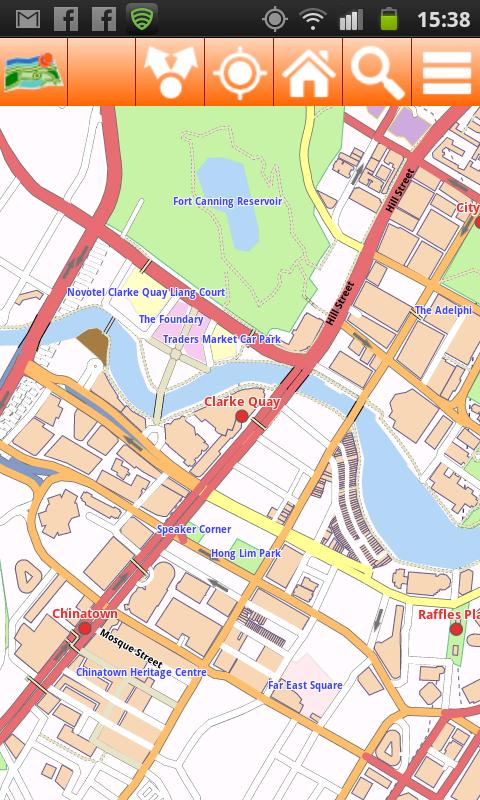 Android application Singapore Offline mappa Map screenshort