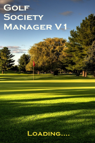 Golf Society Manager Screen 1