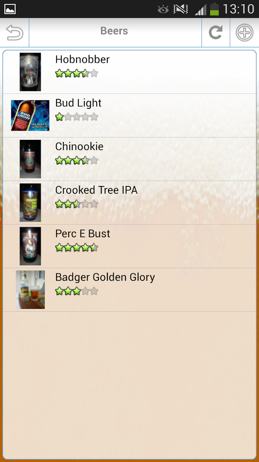 My Beers Screen 2