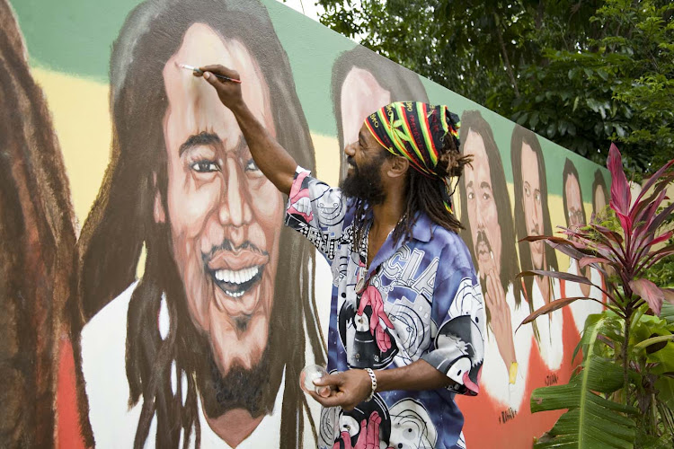 At the Bob Marley Museum, 56 Hope Road, Kingston, Jamaica. The music legend used to reside there, mon.