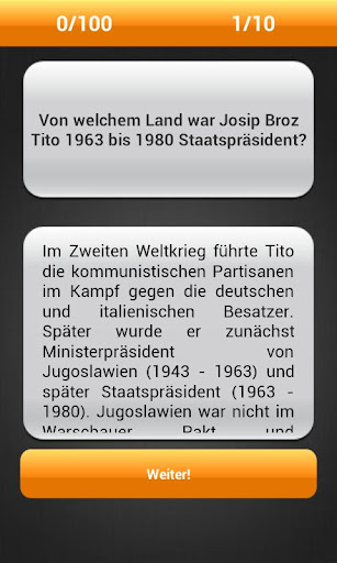 【免費益智App】Quiz - Politik und Geschichte-APP點子