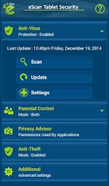 eScan Tablet Security Captura de tela 2