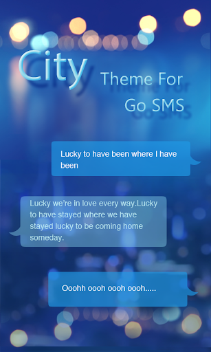 GO SMS PRO CITY THEME