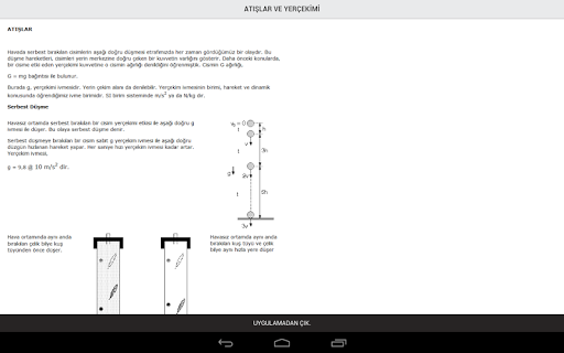 【免費教育App】Atışlar ve Yerçekimi-APP點子
