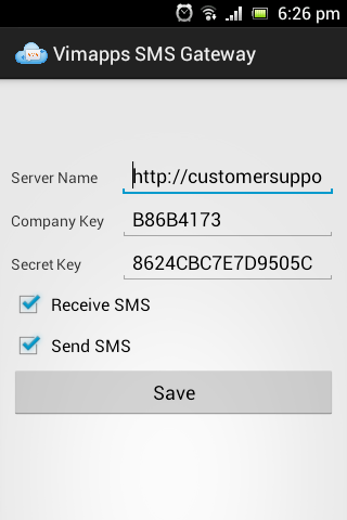 Vimapps SMS Gateway