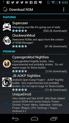 ROM Manager Premium Apk