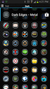 HD Icons: Dark Edges - Metal screenshot 1