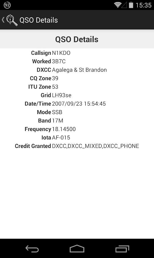 N1KDO's LoTW Look - Android Apps on Google Play