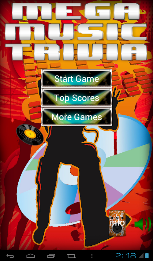 Android application Mega Music Trivia screenshort