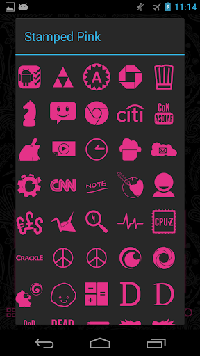 【免費個人化App】Stamped Pink Icons-APP點子