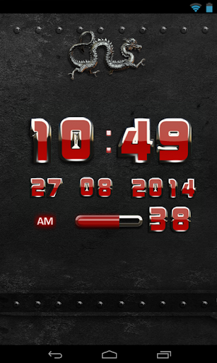 免費下載個人化APP|Dragon Clock Widget red app開箱文|APP開箱王