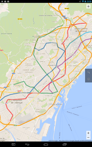 Barcelona - map of metro