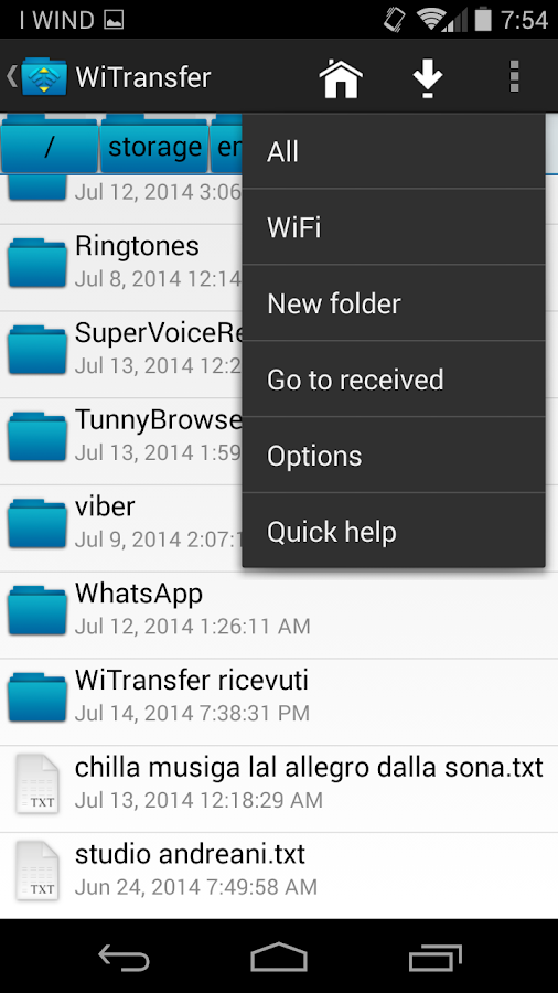 Wifi File Transfer Pro - screenshot
