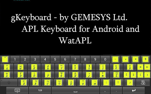 gKeyboard - APL keyboard