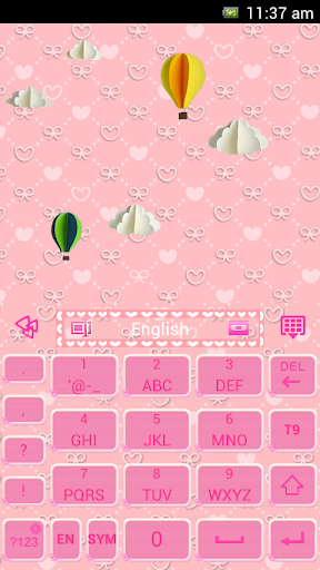 Pink Bowknot For Go Keyboard