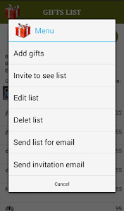 Gifts List screenshot 3