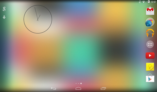 Ultra Thin Clock Widgets