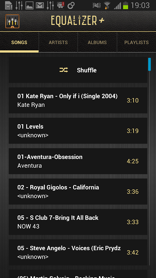 Equalizer + mp3 Player Volume screenshot