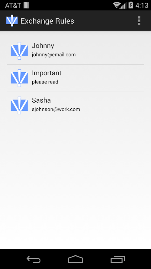 Android application Exchange Rules PRO screenshort