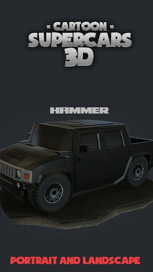 Android application Toon Cars HUMMER 3D lwp screenshort