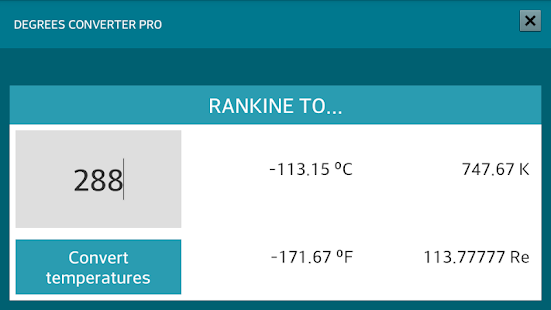 Degrees Converter PRO Screenshots 4 Degrees Converter PRO Screenshots 4
