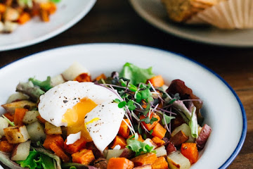 Poached Eggs and Potatoes