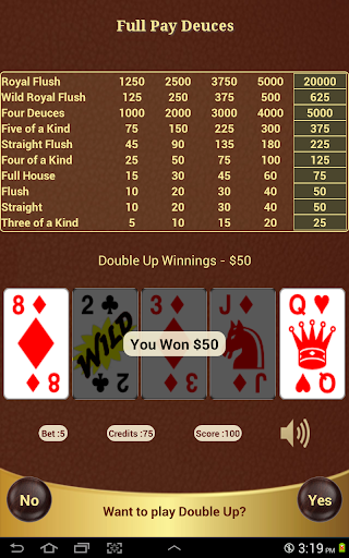 【免費紙牌App】Full Pay Deuces Poker-APP點子