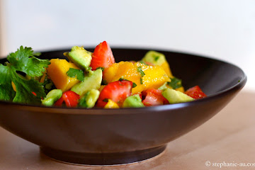 Avocado, Strawberry, and Mango Salad