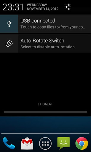 Auto-Rotate Status Bar Switch