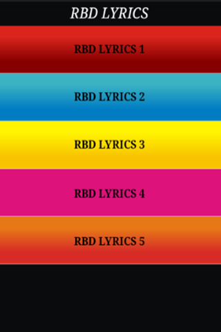 Just The Lyrics - RBD