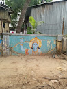 God Shiva Painted on Wall Mural
