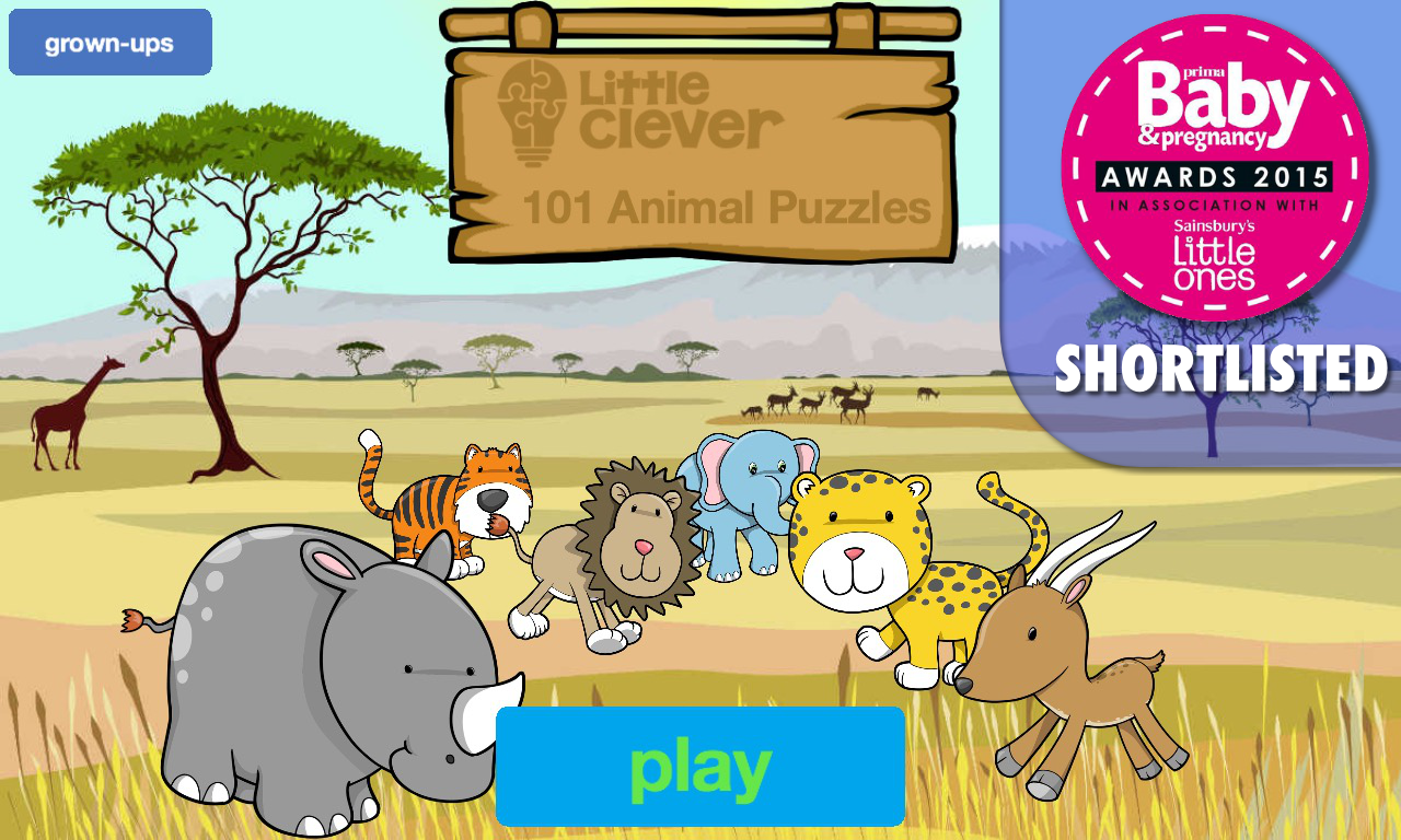 Android application 101 Animal Puzzles for Kids screenshort