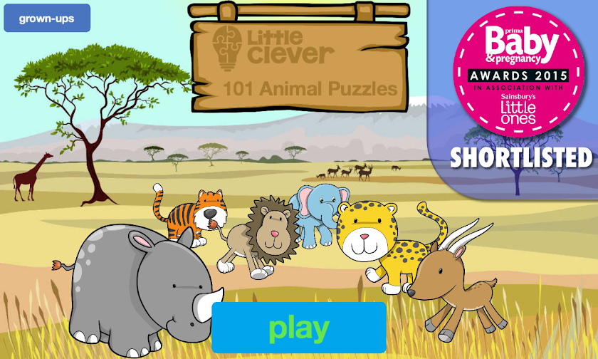 101 Animal Puzzles for Kids Screen 1
