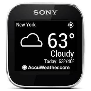 AccuWeather - Sony SmartWatch - screenshot thumbnail