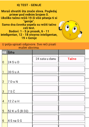 Da li ste genije - IQ TEST