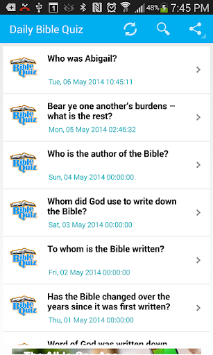 Bible Trivia- Quiz Daily