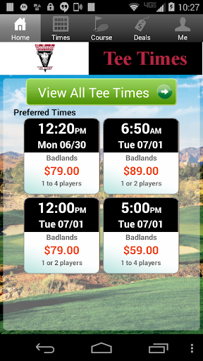 Badlands Golf Course Tee Times