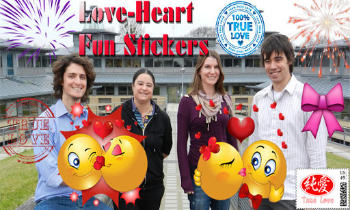 Love Hearts Fun Stickers