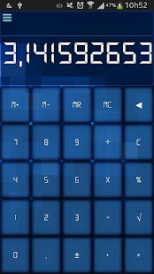 Free Blue Pixel SCalc Theme APK for PC