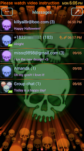 Glowing Neon Skulls Theme Screenshots 11