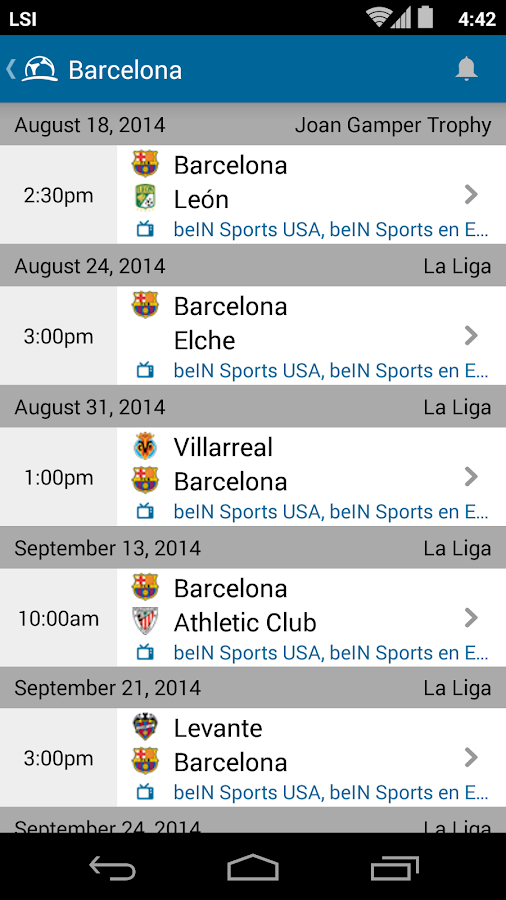 Live Soccer TV broadcast guide Android Apps on Google Play