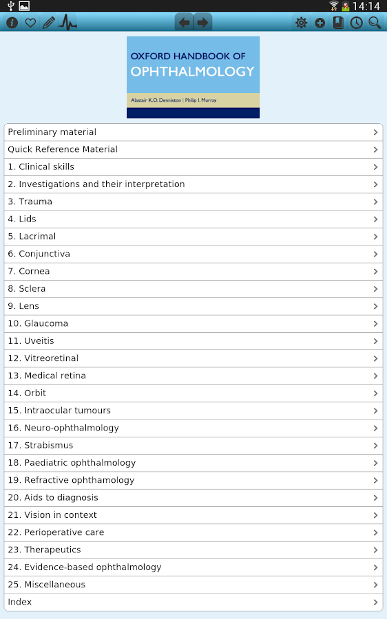 Oxford Handbook Ophthalmology - screenshot